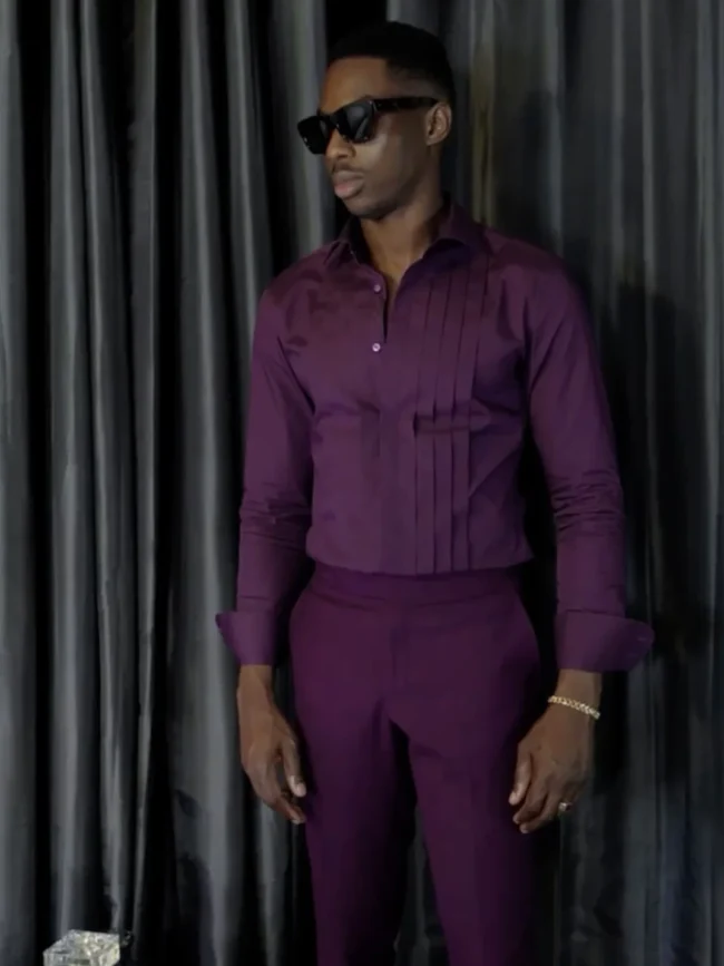 PRUSH PURPLE SUIT SET